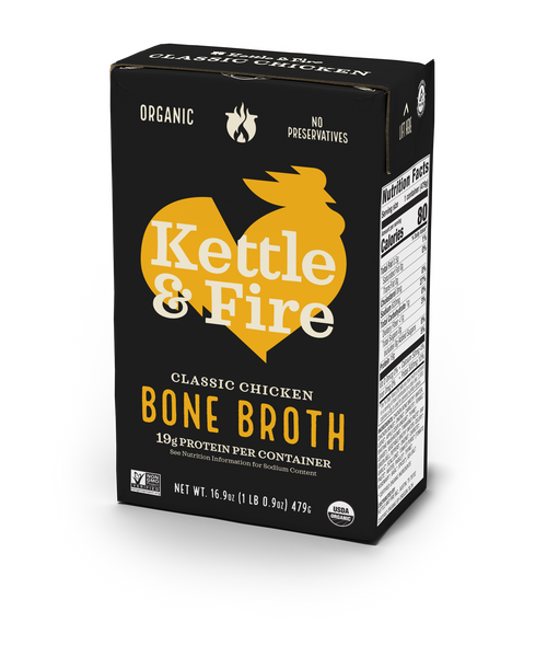 Chicken Bone Broth Bones 10g Protein/cup] Kettle & Fire