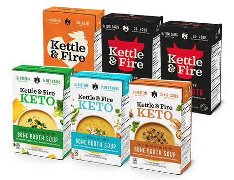 6 Pack: Bone Broth Variety Bundle Kettle & Fire 