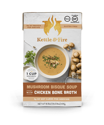 Mushroom Bisque Keto Soup Keto Soups Kettle & Fire 