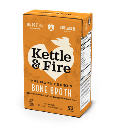 Mushroom Chicken Bone Broth - 16.9 oz Bone broth Kettle & Fire 