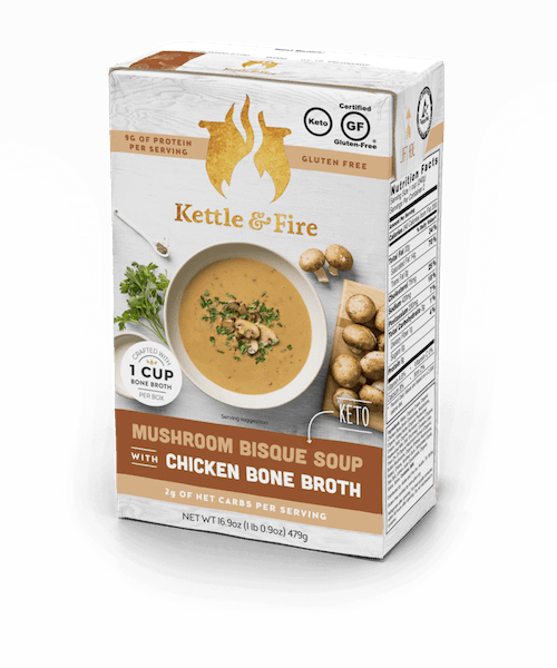 Mushroom Bisque Keto Soup Keto Soups Kettle & Fire 